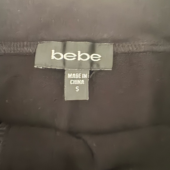 Bebe Elegant Black Skirt with White Accents - Picture 3 of 6